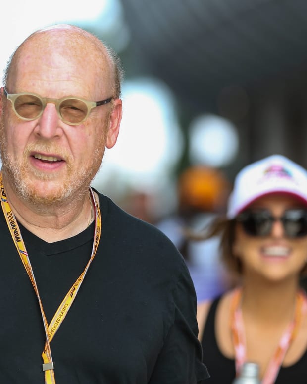 Manchester United co-owner Avram Glazer pictured at Formula One's Miami Grand Prix in May 2022