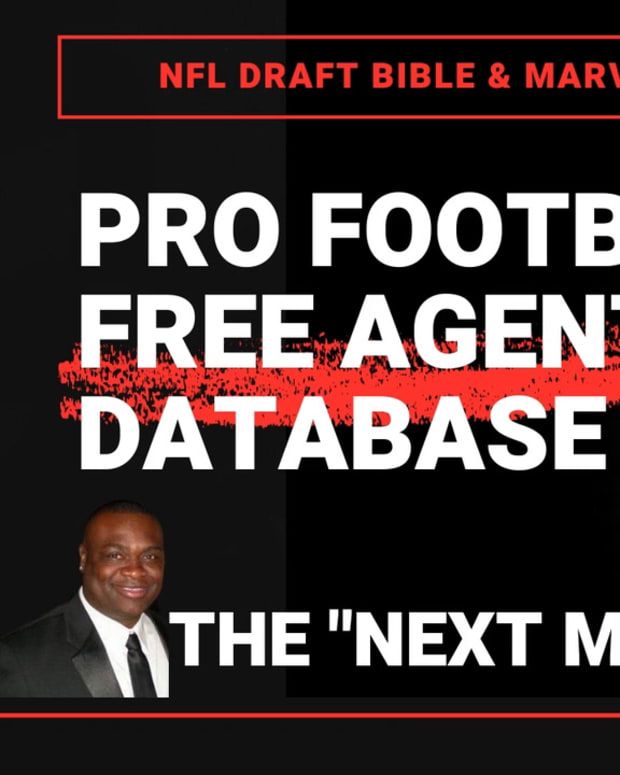 profootball free agent database