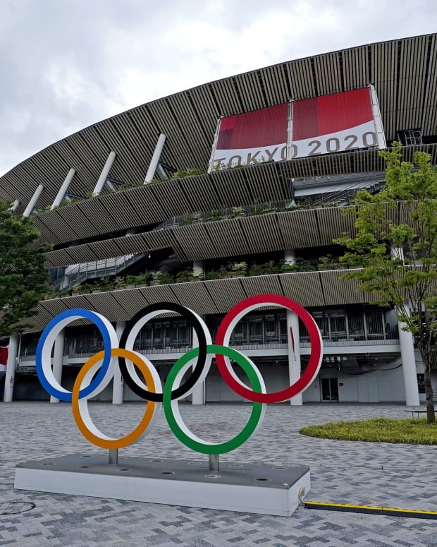 July 15, 2021; Tokyo; Japan; A view of Olympic Stadium ahead of the Tokyo Summer Olympics. Mandatory Credit: Peter Casey-USA TODAY Sports
