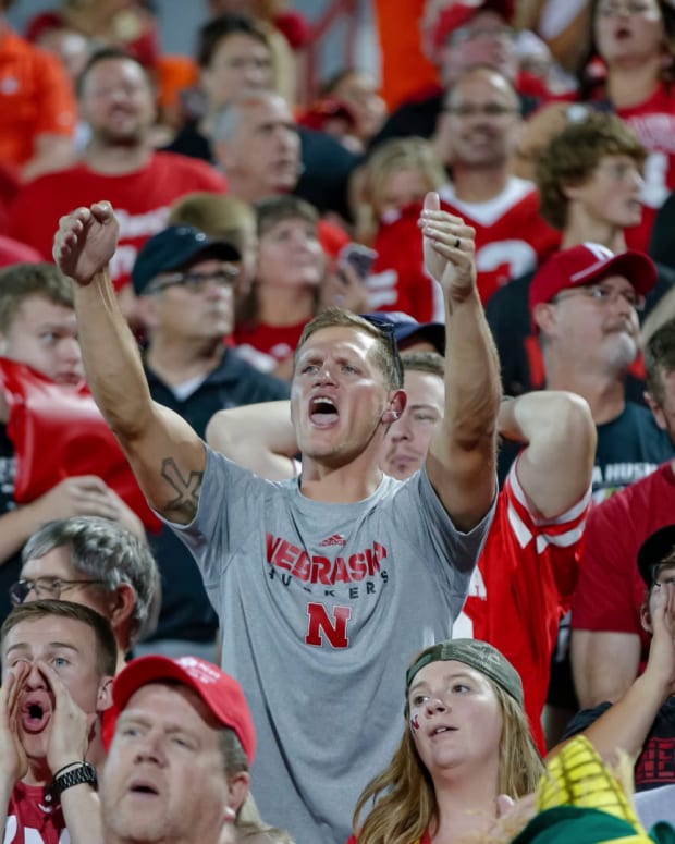 Nebraska fan at Illinois game
