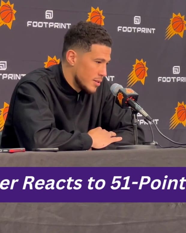 Devin Booker Reacts to 51-Point Game