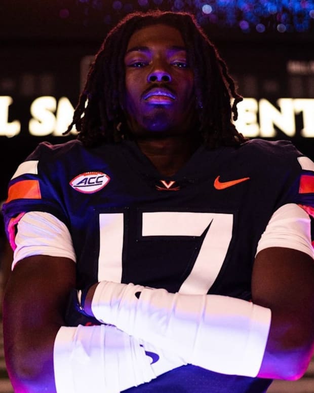 Three-star wide receiver Titus Ivy announces commitment to the Virginia football program.