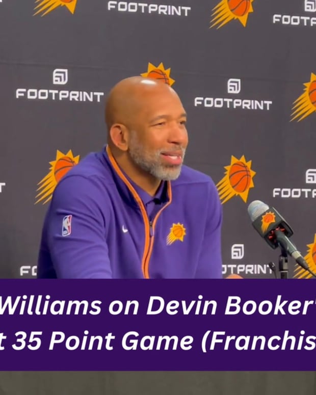 Monty Williams on Devin Booker's Fourth-Straight 35 Point Game (Franchise Record)