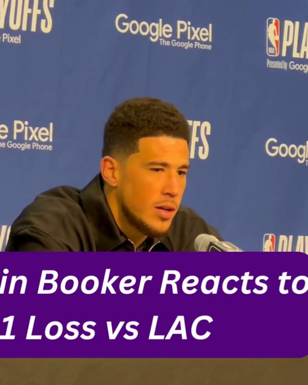 Phoenix Suns SG Devin Booker Reacts to Game 1 Loss vs Los Angeles Clippers