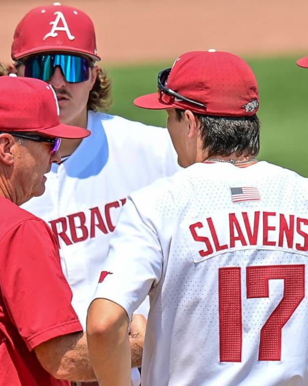 Razorbacks coach Dave Van Horn bringing in reliever Will McEntire on Friday afternoon