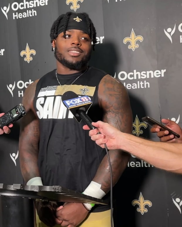 Nick Anderson Interview - Saints Training Camp, Day 5
