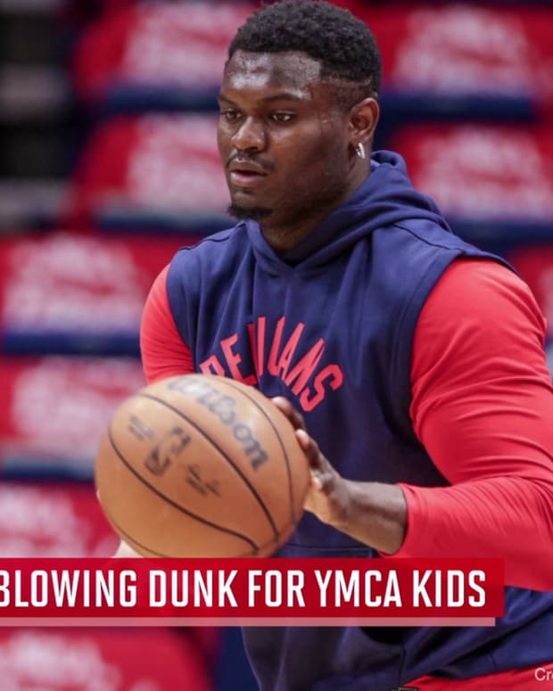 Zion Gives Mind Blowing Dunk for YMCA Kids