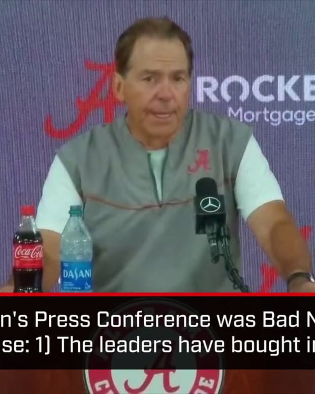 Why Nick Saban's Press Conference was bad news for everyone else