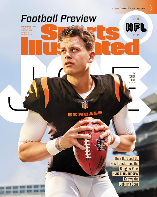 Joe Burrow on the September 2022 cover of Sports Illustrated