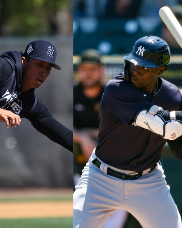 New York Yankees prospects Oswaldo Cabrera and Estevan Florial