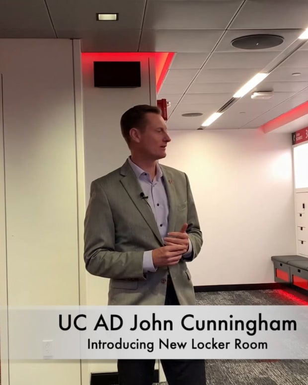 UC AD John Cunningham Football Locker Room Walkthrough