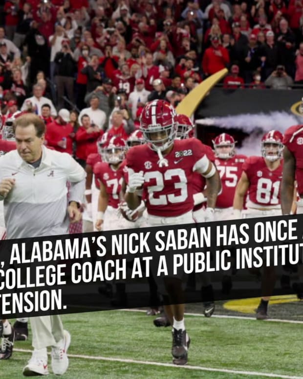 Ahead of the 2022 season  Alabama s Nick Saban has once again become the highest paid coll (1)