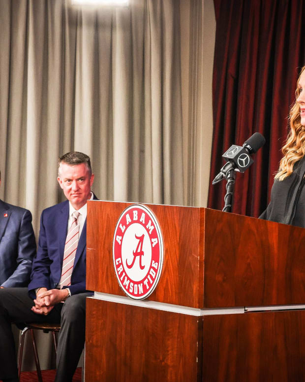 Ashley Johnston is introduced as Alabama's new gymnastics coach