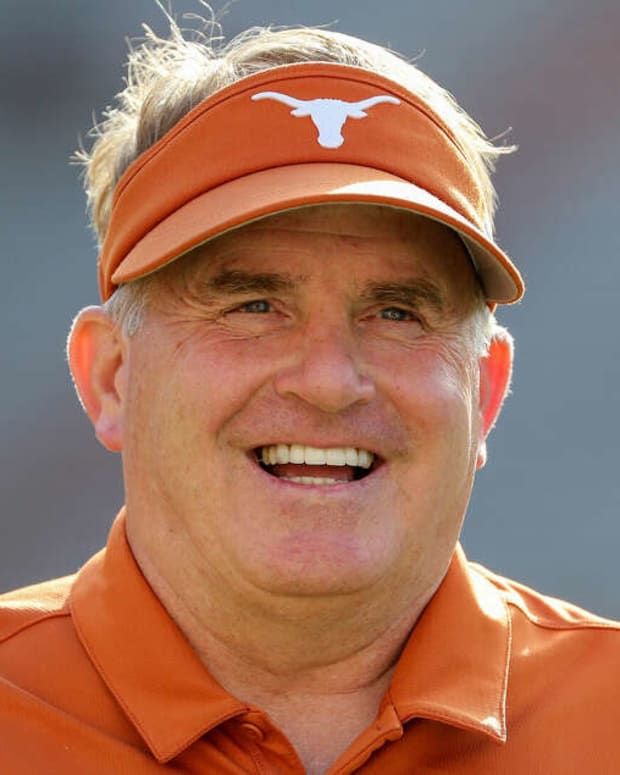 Special assistant to the head coach Gary Patterson of the Texas Longhorns walks on the field during the Orange-White Spring Game at Darrell K Royal-Texas Memorial Stadium on April 23, 2022 in Austin, Texas.