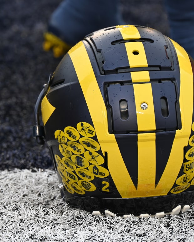 Michigan Unveils New Addition To Helmet For College Football Playoff