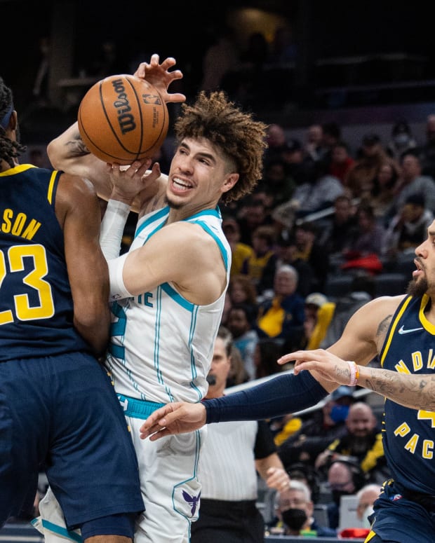 Indiana Pacers Charlotte Hornets LaMelo Ball Isaiah Jackson
