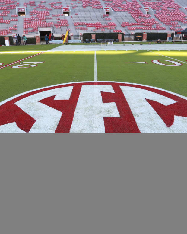 SEC logo at Bryant-Denny Stadium