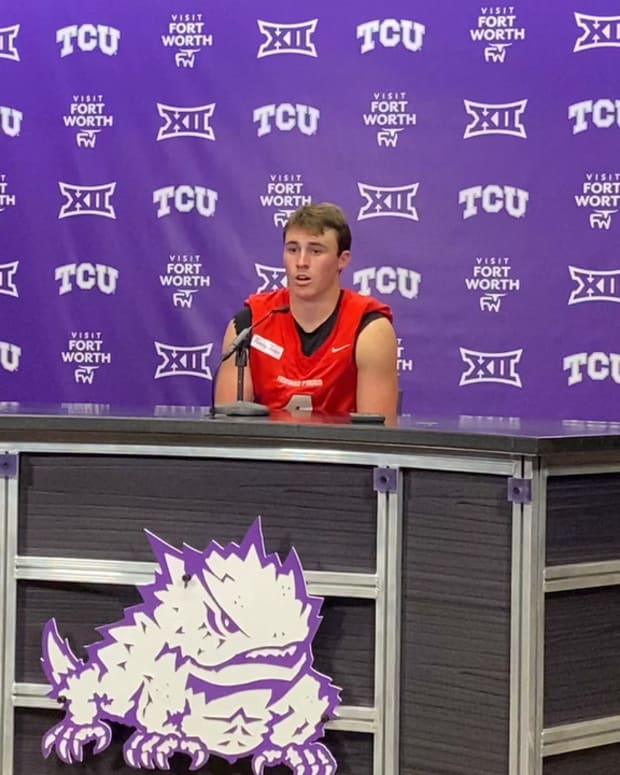 WATCH! Chandler Morris Addresses Media During Fall Camp