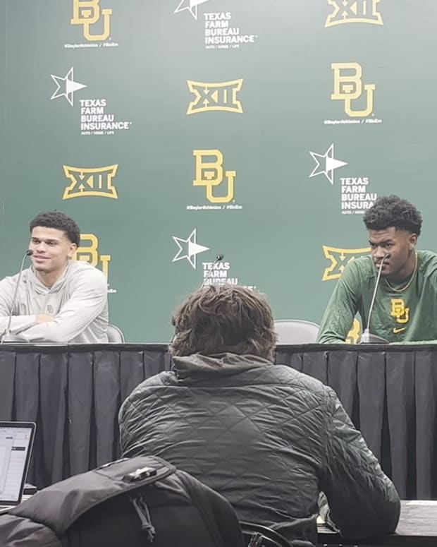 WATCH! Baylor's RayJ Dennis and Yves Missi Talk Triple Overtime Loss To TCU