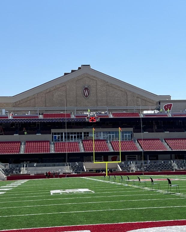 A picture of the updated end zone seating at Camp Randall Stadium (Credit: Matt Belz, All Badgers)