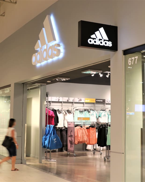 View of Adidas store.