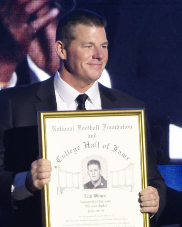 Zach Wiegert 2022 College Football Hall of Fame induction