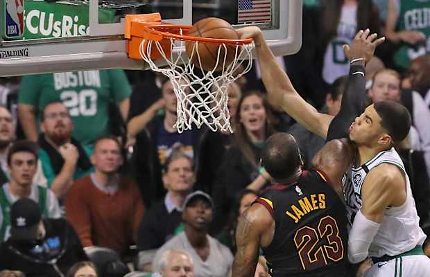 jayson tatum poster lebron