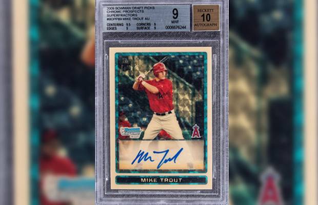 mike trout rare baseball card 2024 TOPPS #27 LOS ANGELES ANGELS OFFICIAL TRADING OF MLB : Collectibles & Fine Art How Mike Trout's Rookie Card
