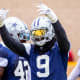 Jul 25, 2021; Oxnard, CA, USA; Dallas Cowboys linebacker Jaylon Smith (9) during training camp at the Marriott Residence Inn.