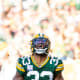 - Speaking of missed tackles, Green Bay running back Aaron Jones has been electric. Of the 29 running backs with at least 40 carries, he leads the way in PFF’s elusive rating, a metric that measures the success of a runner “independent” of his blockers. He is second with 4.42 yards per carry after contact on the strength of 18 missed tackles. He’s on pace for 76.5 misses; his career high is 49.