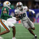 Dec 16, 2023; Atlanta, GA, USA; Howard Bison wide receiver Nah'shawn Hezekiah (10) runs after a catch against the Florida A&amp;M Rattlers in the second half at Mercedes-Benz Stadium.