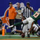 Dec 16, 2023; Atlanta, GA, USA; Florida A&amp;M Rattlers defensive back Jalen Glaze (13) commits a late hit on Howard Bison running back Ian Wheeler (27) on a kickoff in the second half at Mercedes-Benz Stadium.