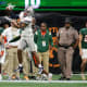 Dec 16, 2023; Atlanta, GA, USA; Howard Bison wide receiver Kasey Hawthorne (3) catches a pass against the Florida A&amp;M Rattlers in the second half at Mercedes-Benz Stadium.
