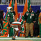Dec 16, 2023; Atlanta, GA, USA; Florida A&amp;M Rattlers running back Kelvin Dean (9) celebrates after a touchdown against the Howard Bison in the second half at Mercedes-Benz Stadium.