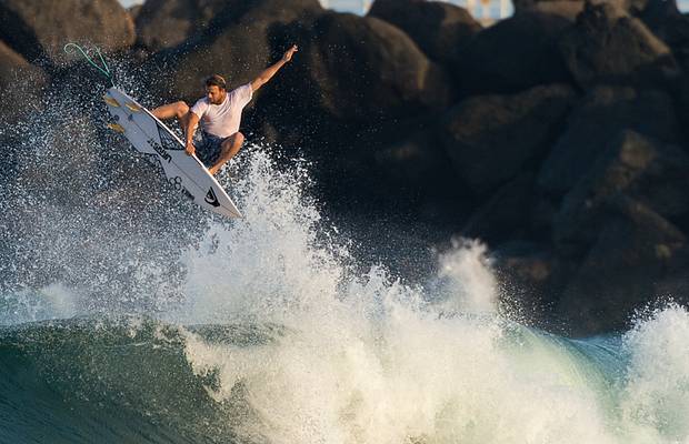 Surfer Dane Reynolds' new footwear collection lets the dogs out