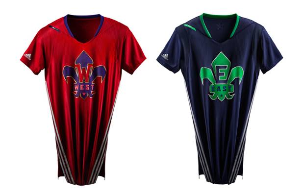 NBA ユニフォーム　2014オールスター L NBA unveils sleeved 2014 All-Star jerseys by Adidas