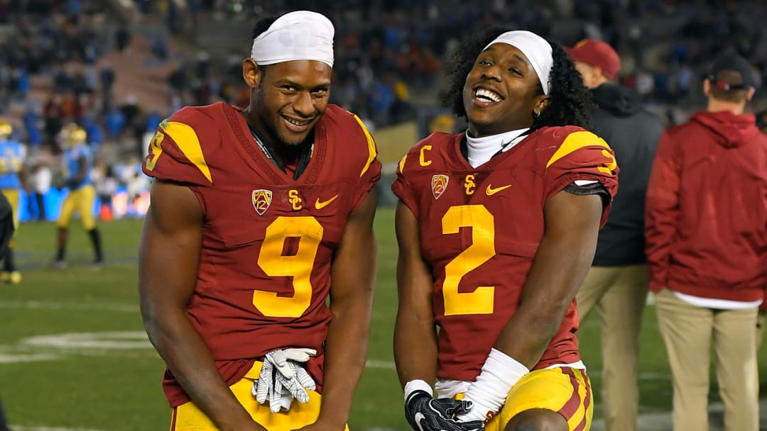 Former USC stars Jackson, Smith-Schuster enjoying pre-draft process