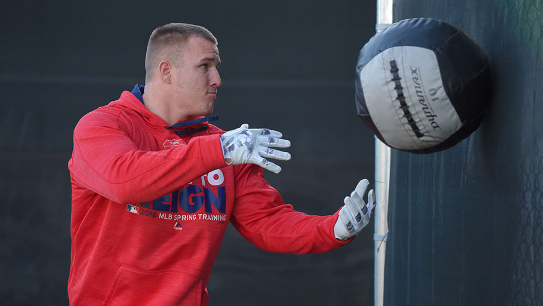 Training with Mike Trout: Angels' centerfielder feels the need for speed