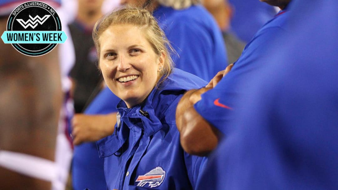 Kathryn Smith, the NFL's first female full-time coach, is not thinking about history