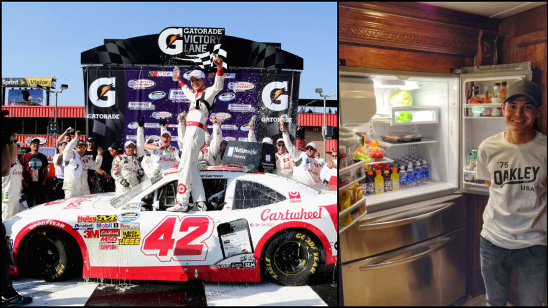 Fridge Raider: NASCAR driver Kyle Larson