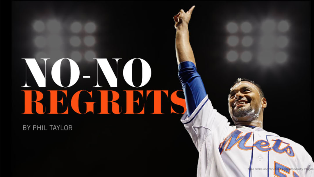 No-no regrets: Johan Santana would not alter a thing. Terry Collins might.
