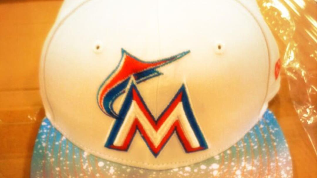 New Era Made a Miami Marlins Hat With a Brim That Seems to Be Covered In White Powder