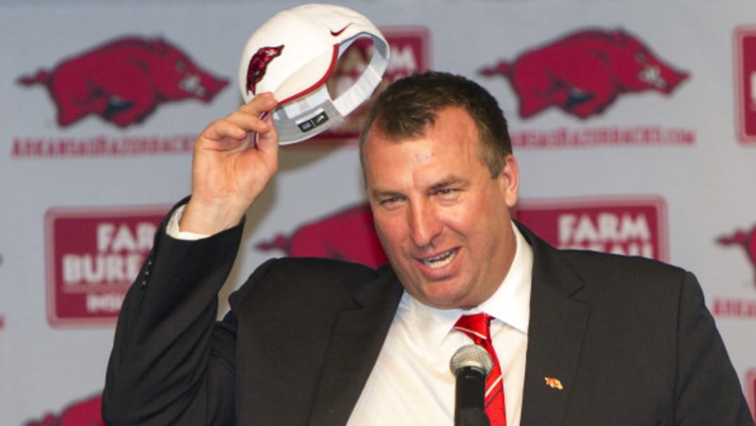 Arkansas' Bret Bielema retweeting fans' personal photos