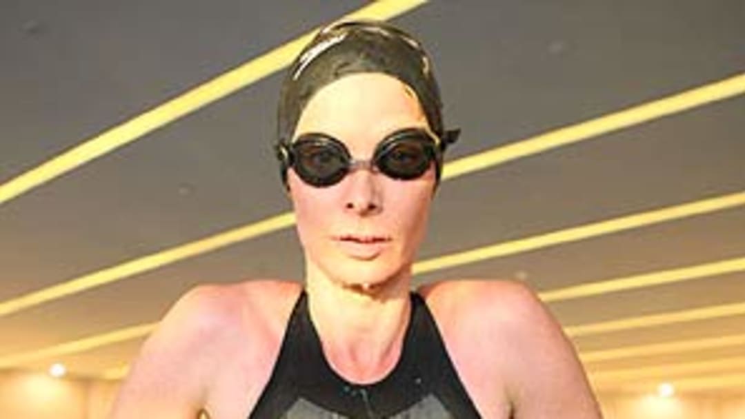 Suits me: Going for a swim in the record-breaking LZR Racer