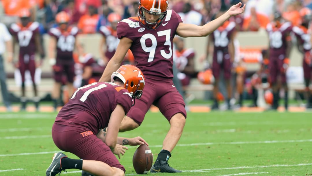WATCH: VT Kicker Brian Johnson Soars 54-Yard Field Goal To Give Hokies 3-0 Lead In Belk Bowl vs. Kentucky