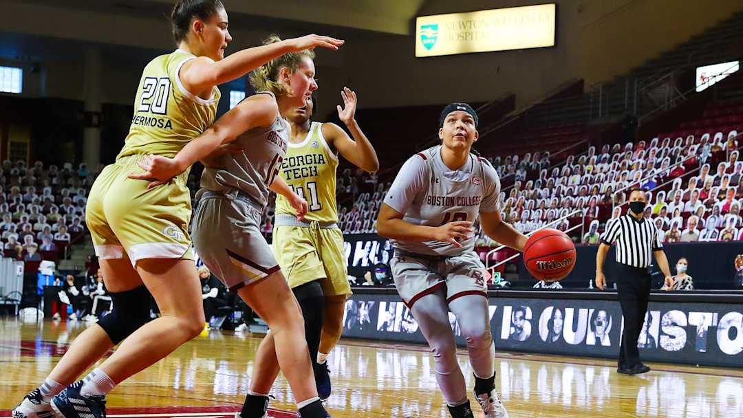 BC Women's Basketball Outlast Georgia Tech In Defensive Battle 49-43