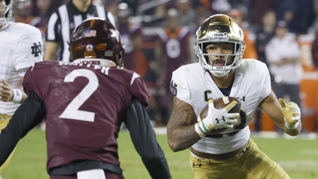Kyren Williams, Drew White Discuss Notre Dame's Win Over Virginia Tech