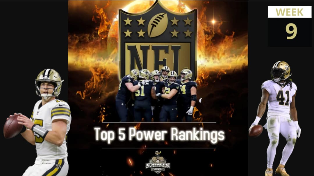 NFL Top 5 Power Rankings for Week 9
