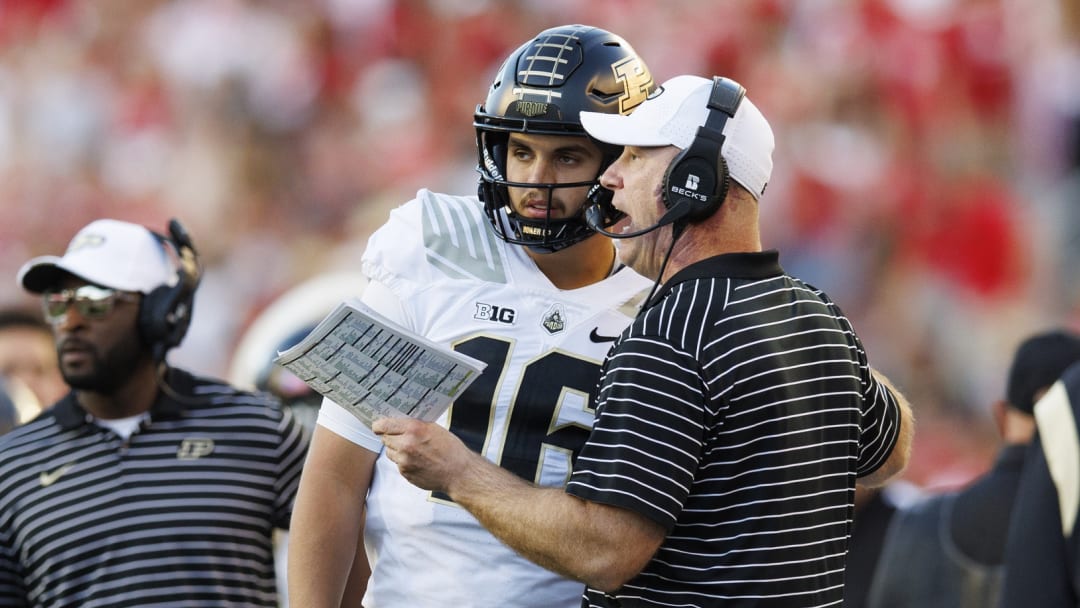 What Jeff Brohm Said After Purdue's Loss to Michigan in Big Ten Championship