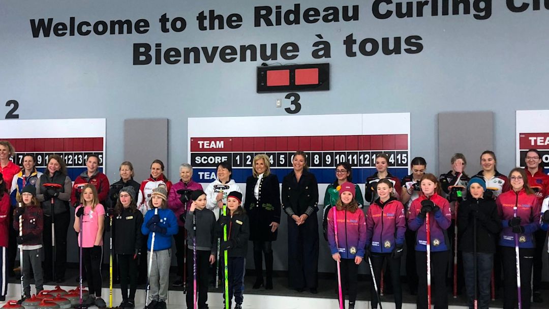 Biden Trudeau Curling